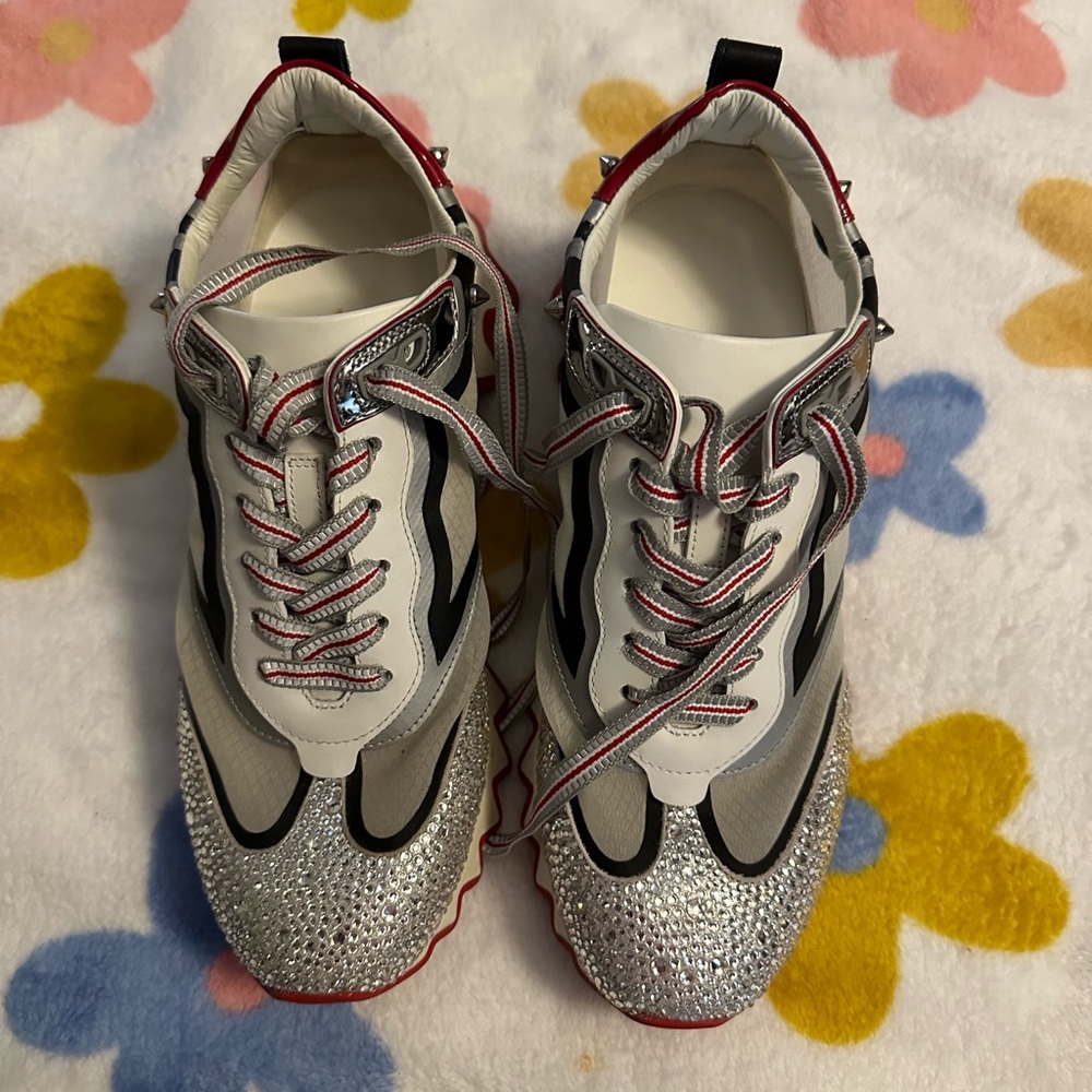 Christian Louboutin Sharkina crystal Strass sneakers